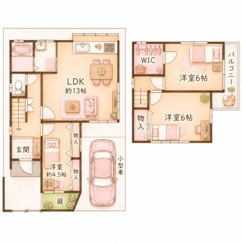 茄子作1丁目　中古一戸建ての間取り|間取り図はいかがですか？ご希望を叶える間取りですか？リビングの広さは？水回りの位置は？カウンターキッチン？など色々な情報が集約されています。弊社ではリフォームなどのご相談も承っております。