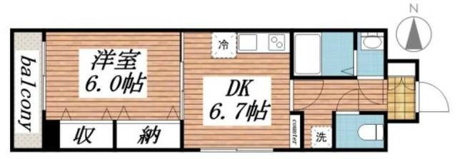 橘ビルの間取り
