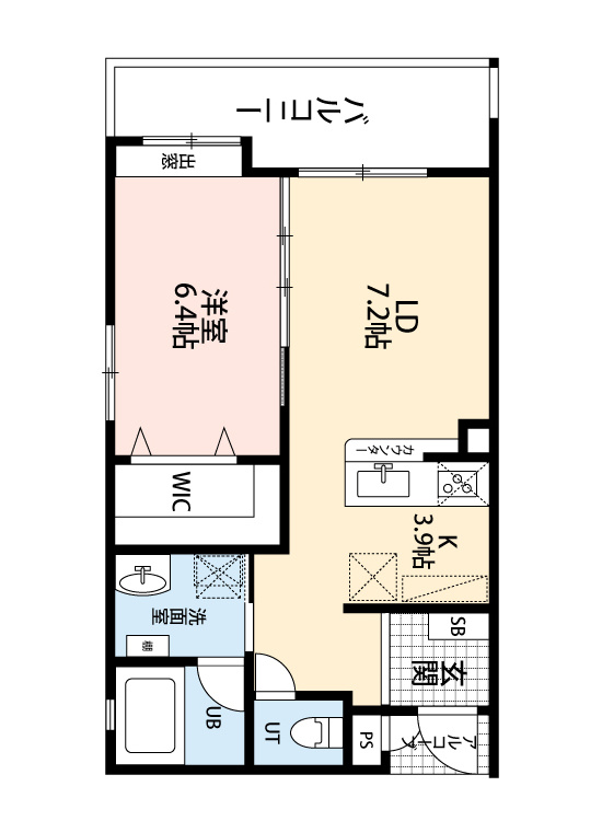 マンションエクセルハエバルの間取り