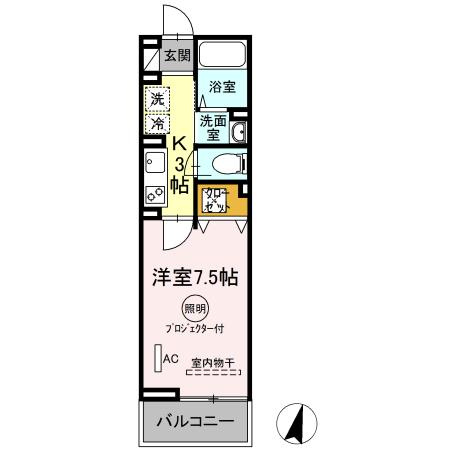 セジュール AOBA ボヌールの間取り