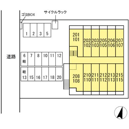 セジュール AOBA ボヌールの区画図