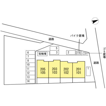 プレミール・イダⅡの区画図