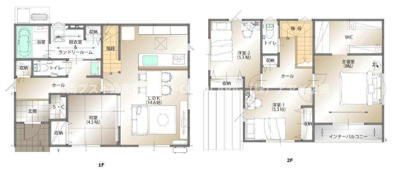 新築戸建　寺部　B10号棟　4LDKの間取り|4LDK