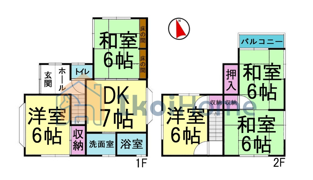 明石市大久保町西島　中古戸建の間取り