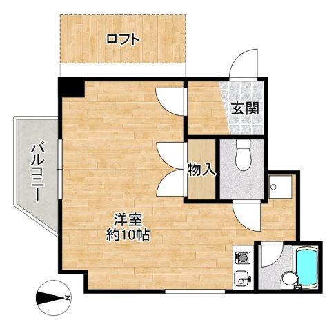 豊中市走井３丁目の店舗事務所の間取り