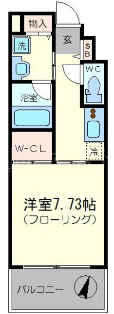 ネットフローラ東小橋の間取り