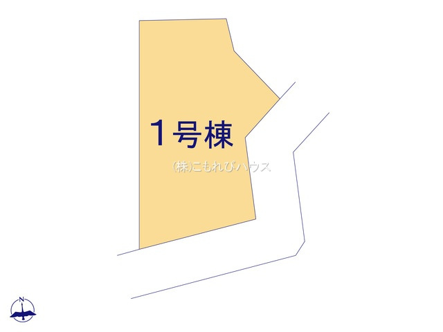 桶川市小針領家　新築一戸建て　グラファーレ　01の区画図|1号棟
