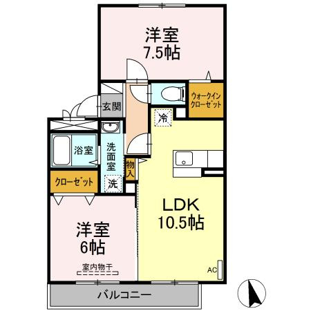 【間取り】 | リビングタウン三ツ木 C