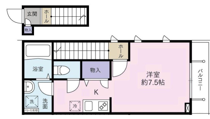 エコーレの間取り|間取りです。