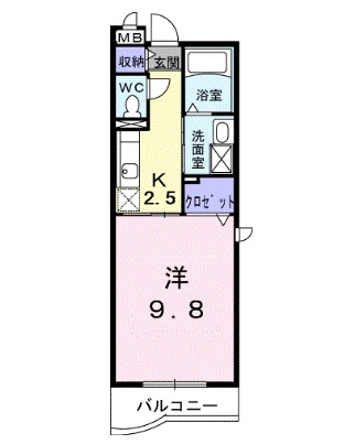 ランデュール斉藤の間取り