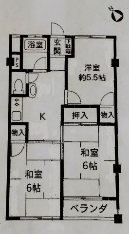 豊田第3コーポラスの間取り|間取り