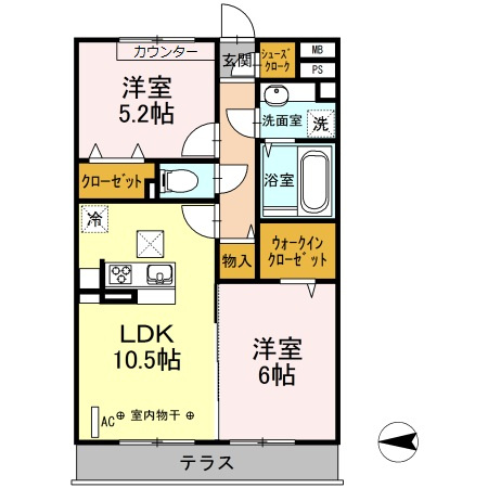 TD西ノ前の間取り