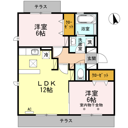 フローラMの間取り
