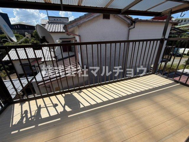 新庄一戸建のバルコニー
