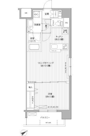 レ・ソール本八幡グローレの間取り