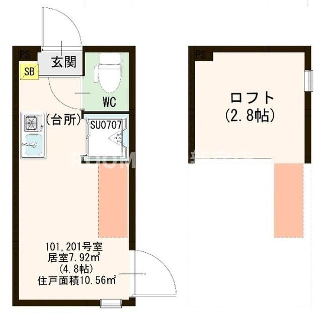 YROOMⅡの間取り