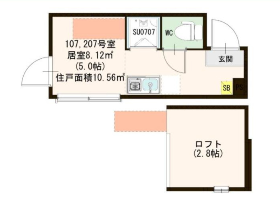 ハーモニーテラス成田東Ⅲの間取り