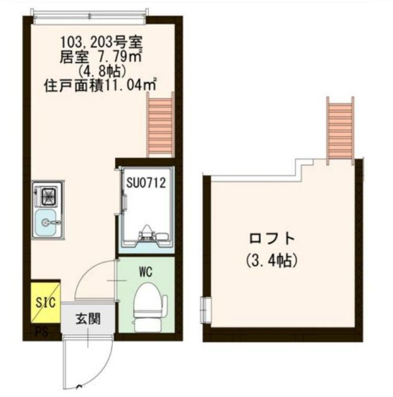 ハーモニーテラス高円寺南Ⅱの間取り