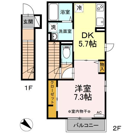 アロサールＫの間取り