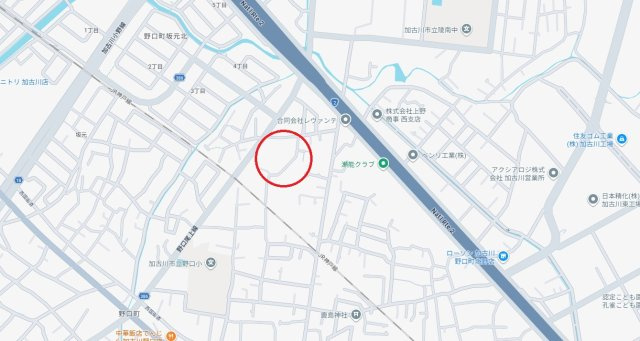 加古川市野口町野口　　新築戸建の地図