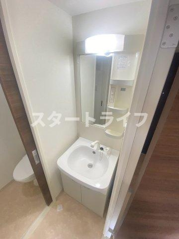 大阪市淀川区東三国３丁目の賃貸マンションの洗面所