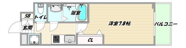大阪市淀川区十八条２丁目の賃貸マンションの間取り