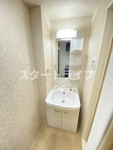 大阪市淀川区十八条２丁目の賃貸マンションの洗面所