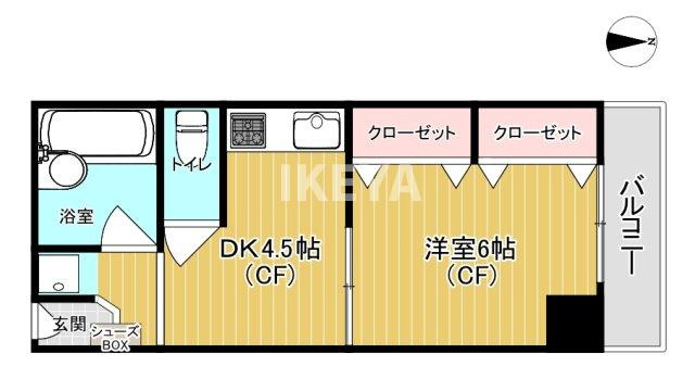 ローレルハイツ大淀2号棟の間取り