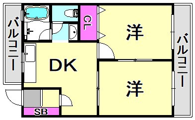 フローレンス武庫之荘Ⅰの間取り