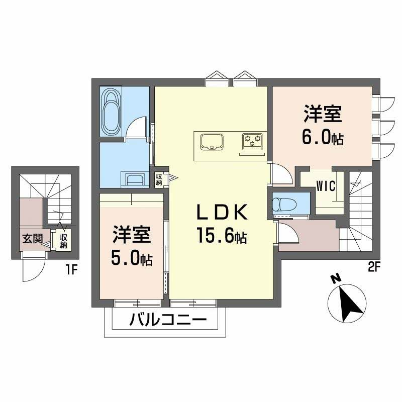 Ｎーｅｅｓ長束の間取り