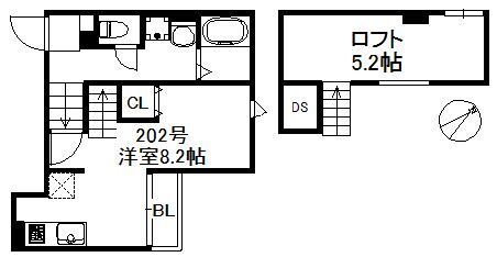 DEAR.FLAT千代の間取り