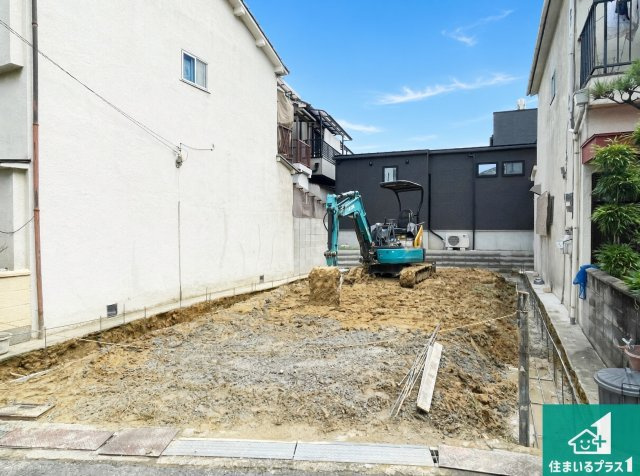 羽曳野市高鷲　第7期　新築一戸建ての外観|現在の進捗状況です！順調に作業進行中、完成が待ち遠しいです！詳細の間取り等、お気軽にお問い合わせください！