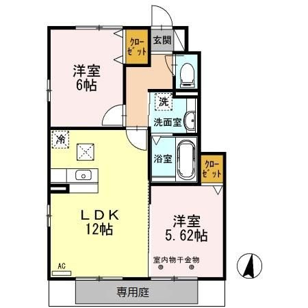 ウィル　Bの間取り