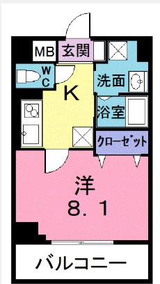 プレジールの間取り