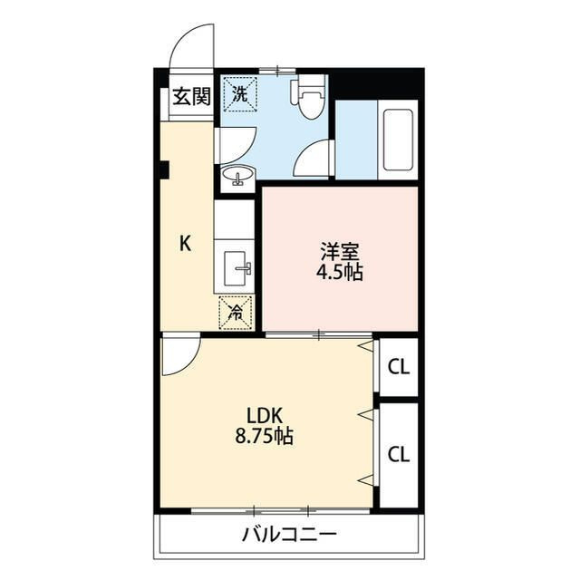ベルクレール新宿の間取り