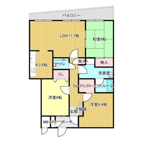 三の丸グランキャッスルタワーの間取り
