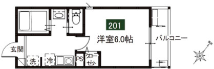 【間取り】 | メルディア淵野辺2