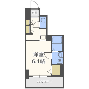 S-RESIDENCE南堀江の間取り