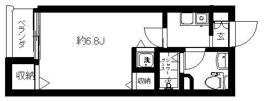 フォセット南大井の間取り|間取りです。