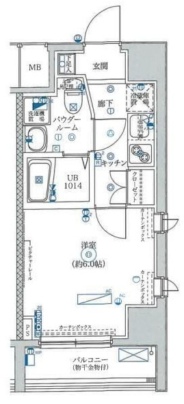 フェルクルール横浜新子安プレセダンヒルズの間取り|間取りです。