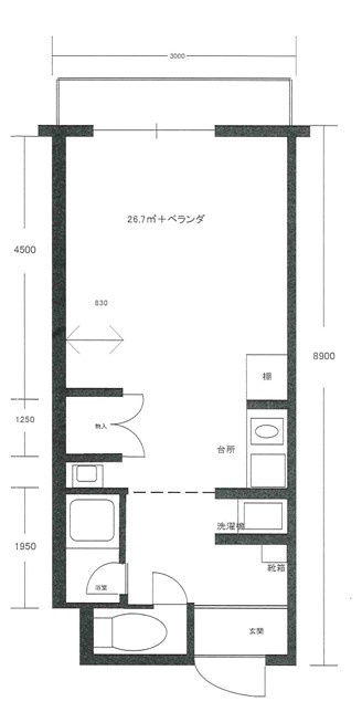 ストゥディオアレズの間取り