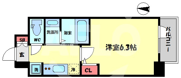 ジオエント福島野田の間取り|ジオエント福島野田　開放感ある間取り