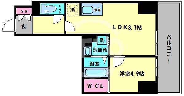 ジオエント新町　堀江小学校区の間取り|ジオエント新町　間取り