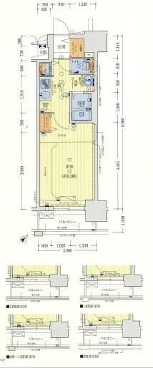 【間取り】 | ララプレイスＯＳＡＫＡ　ＷＥＳＴ　ＰＲＩＭＥ