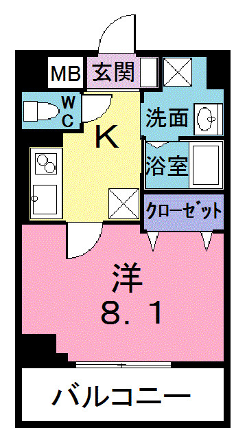 プレジールの間取り