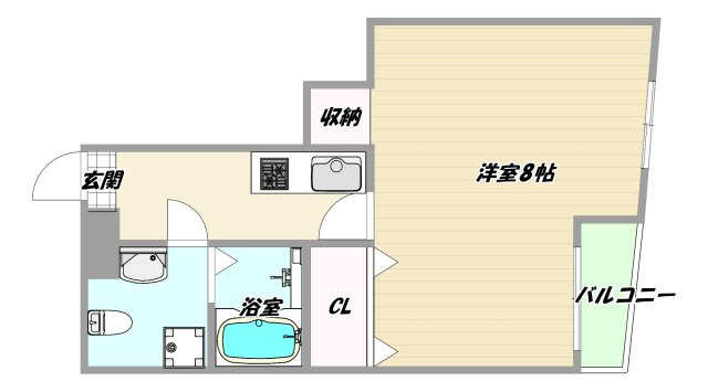 大阪市淀川区西三国３丁目の賃貸マンションの間取り