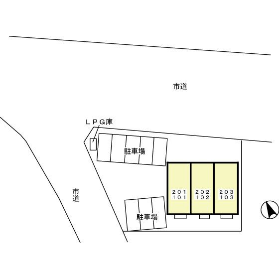 Rose Courtの区画図