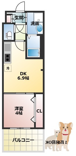 スプランディッド中之島WESTの間取り