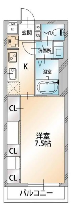 ハビテ清瀬 の間取り