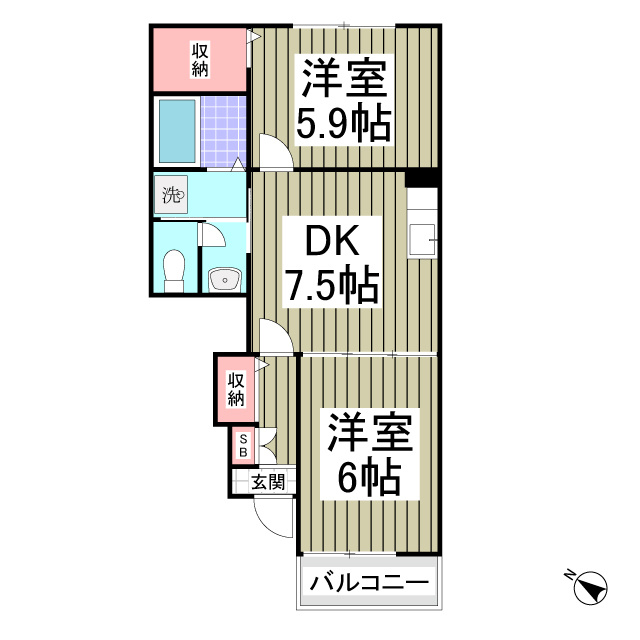 ビバリーヒルズT&Yの間取り